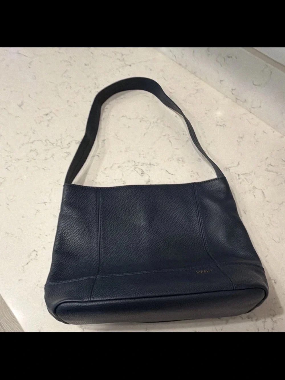 The Sak De Young Hobo Leather Shoulder bag Navy NWOT
